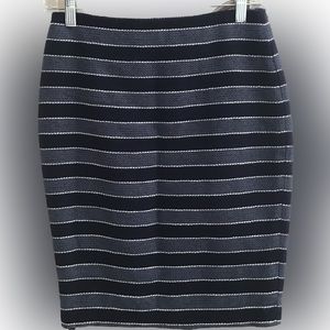 NWOT LOFT Striped Pencil Skirt